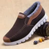 Men's Cotton Shoes Winter Slip on Leisure Shoe Comfortable Plush Thickened Comfortable and Warm Walking Shoes Boots Male Loafer