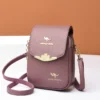 الهاتف المحمول حقيبة السيدات Crossbody رسول حقائب النساء حقيبة الكتف بسيطة الهاتف محفظة صغيرة بو الجلود حامل بطاقة الإناث محفظة