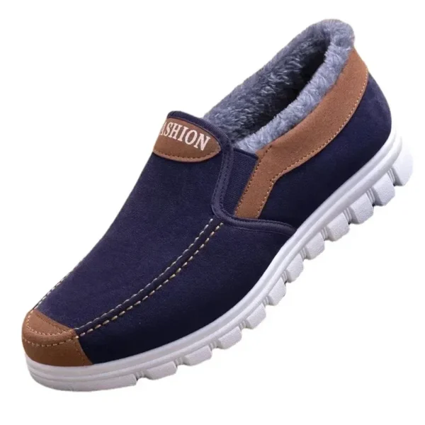 Men's Cotton Shoes Winter Slip on Leisure Shoe Comfortable Plush Thickened Comfortable and Warm Walking Shoes Boots Male Loafer