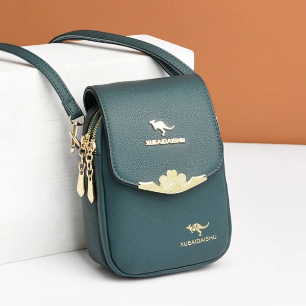 الهاتف المحمول حقيبة السيدات Crossbody رسول حقائب النساء حقيبة الكتف بسيطة الهاتف محفظة صغيرة بو الجلود حامل بطاقة الإناث محفظة