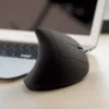 ماوس عمودي مريح Warvank FK12 قابل لإعادة الشحن، يعمل بتقنية 2.4G، سلكي وصامت، مناسب لأجهزة الكمبيوتر المحمولة وأجهزة الكمبيوتر المكتبية.