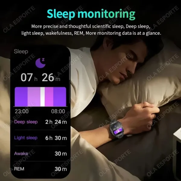 ساعة ذكية للرجال من Xiaomi Mijia، مقاومة للماء IP68 و5ATM، مخصصة للرياضة في الهواء الطلق، تتضمن جهاز تعقب للياقة البدنية ومراقبة الصحة، شاشة 1.81 بوصة، دعم لمكالمات Bluetooth.
