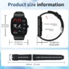 kf-S450881dba7c54fa7b414d1fd5effda1bd Aiweile AW63 Smartwatch الرجال 2.01 بوصة شاشة Smarthwhatch 2024 سوار لياقة بدنية الرياضة سماعة لاسلكية تعمل بالبلوتوث دعوة هدية جديدة PK LT10